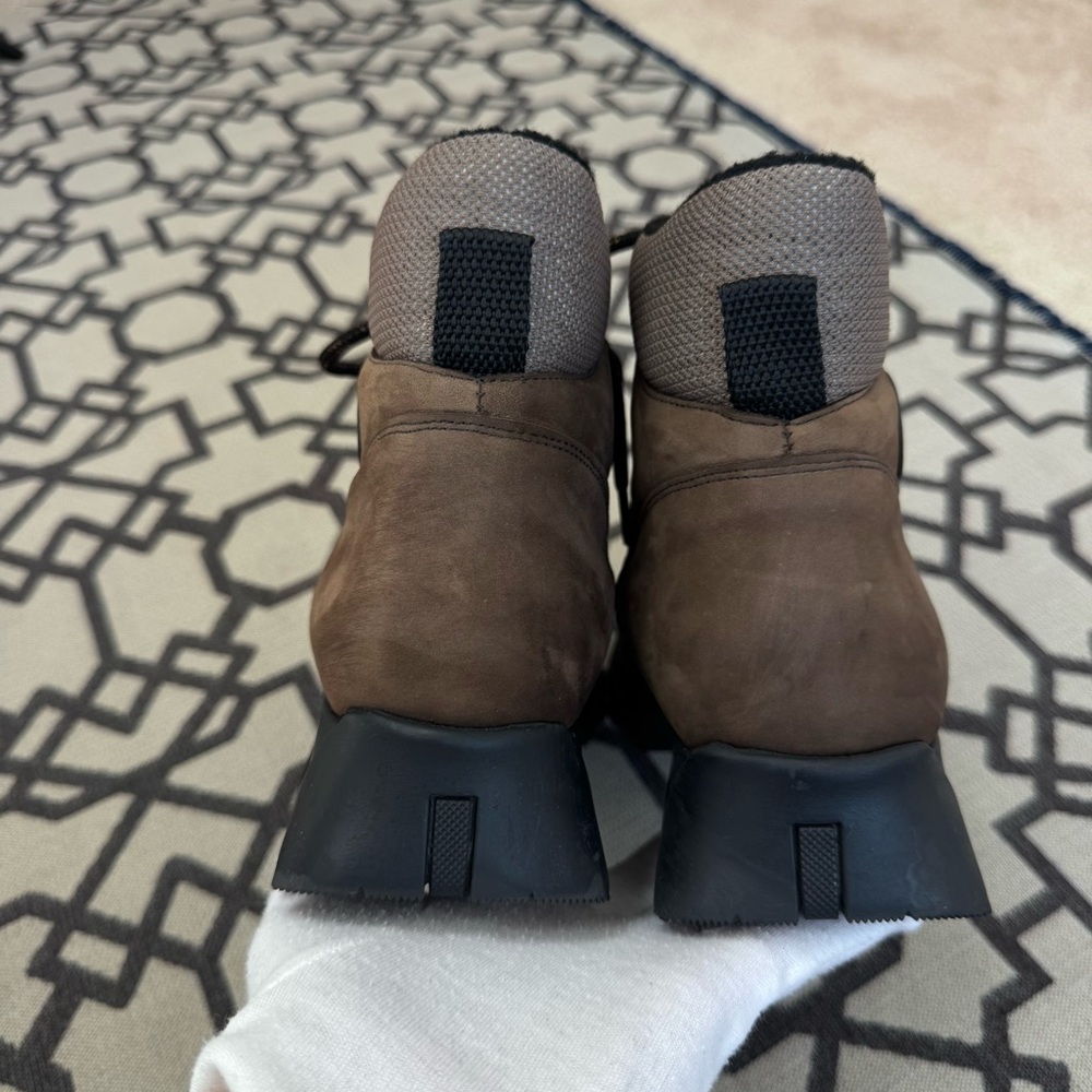 Bogner Square Toe Hiking Ski Boots Brown Nubuck Suede Textile Rubber Sole Sz 40 - Picture 10 of 17